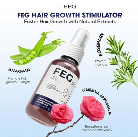 FEG Plus Hair Growth Spray – Revive, Strengthen & Transform