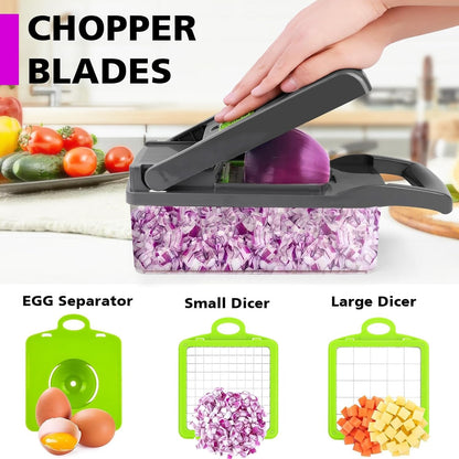 16-in-1 Multifunctional Vegetable Cutter & Slicer – Ultimate Kitchen Tool