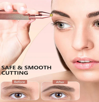 2 in 1 Electric Eyebrow Trimmer & Facial Hair Remover
