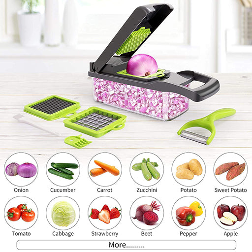 16-in-1 Multifunctional Vegetable Cutter & Slicer – Ultimate Kitchen Tool