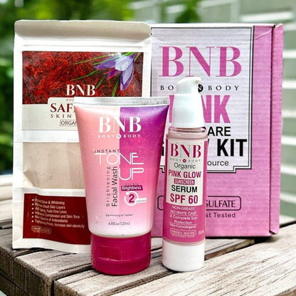 BNB Pink Skin Care Glow Kit | Organic Korean Formula