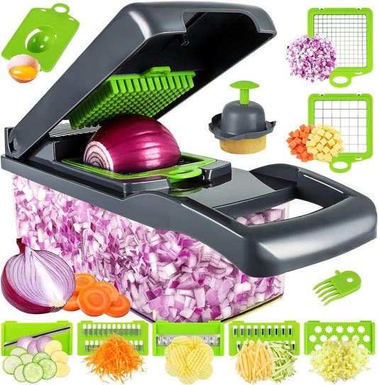 16-in-1 Multifunctional Vegetable Cutter & Slicer – Ultimate Kitchen Tool