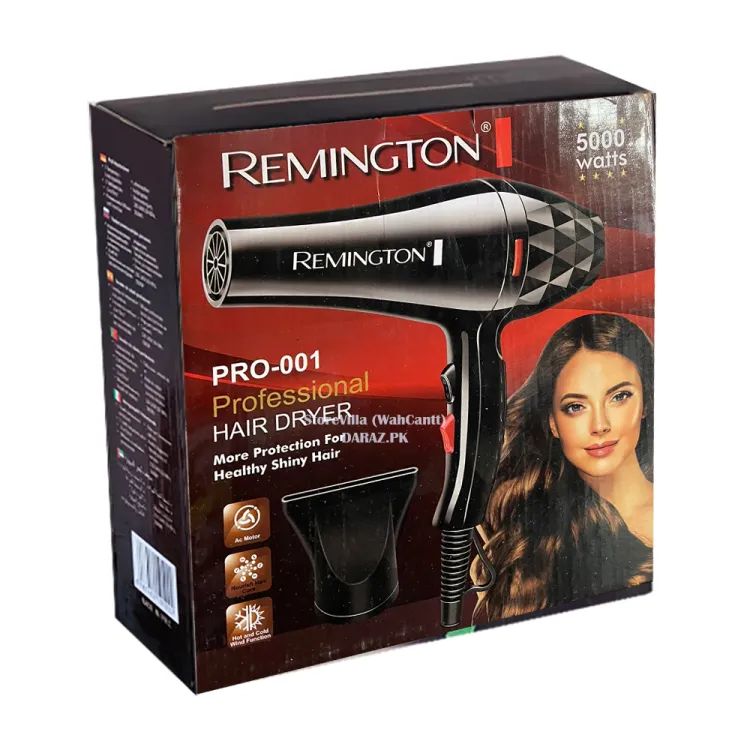Remington PRO-001 Professional Hair Dryer – 5000 W Salon Power & Shine